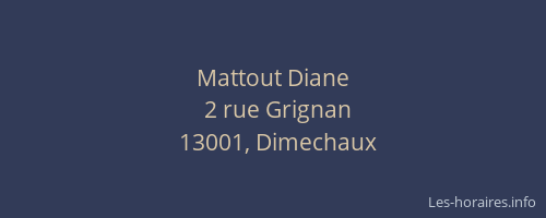 Mattout Diane