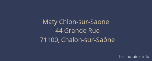 Maty Chlon-sur-Saone