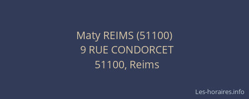 Maty REIMS (51100)