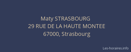 Maty STRASBOURG
