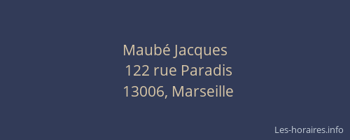 Maubé Jacques