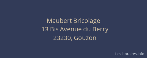 Maubert Bricolage