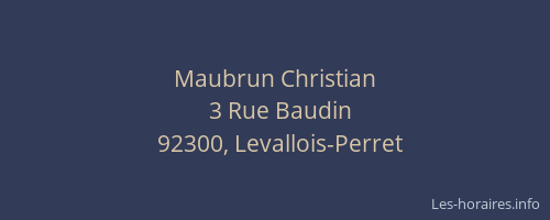 Maubrun Christian