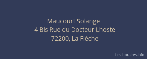 Maucourt Solange