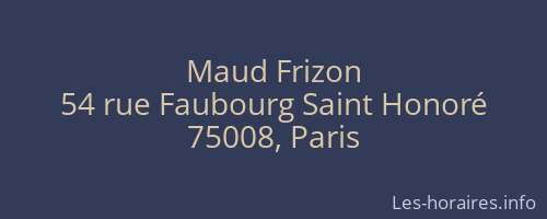 Maud Frizon