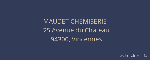 MAUDET CHEMISERIE