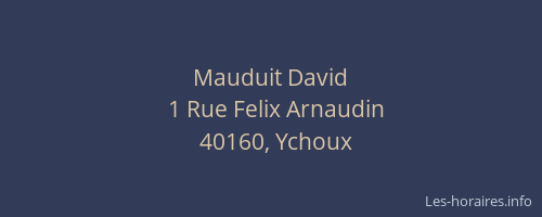 Mauduit David