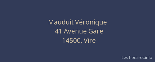 Mauduit V&eacute;ronique