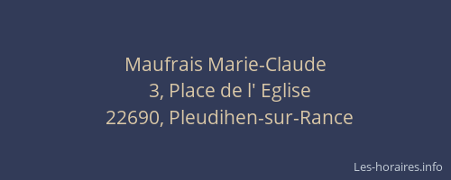 Maufrais Marie-Claude