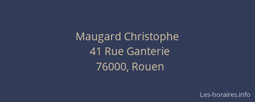 Maugard Christophe