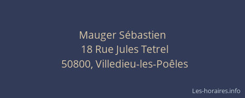 Mauger S&eacute;bastien