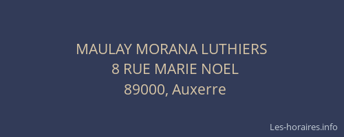 MAULAY MORANA LUTHIERS