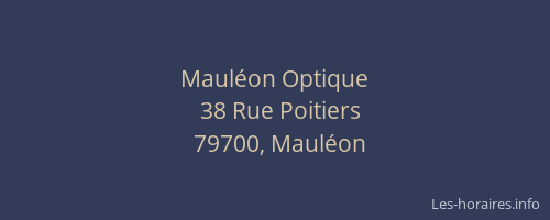 Mauléon Optique