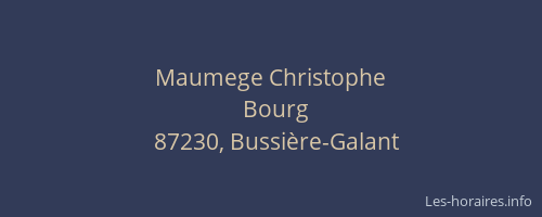 Maumege Christophe