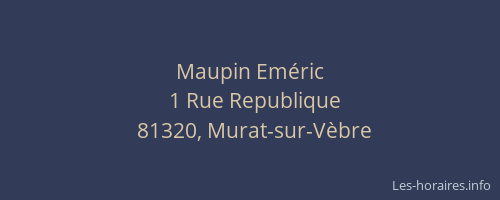 Maupin Em&eacute;ric