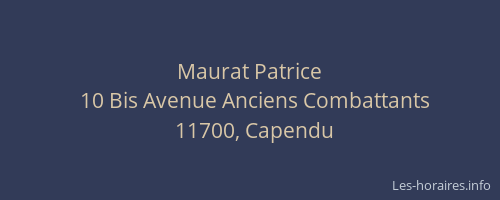 Maurat Patrice