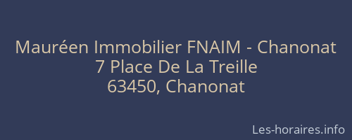 Mauréen Immobilier FNAIM - Chanonat