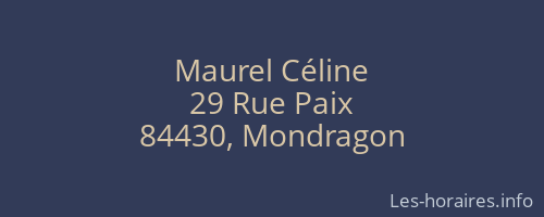 Maurel Céline