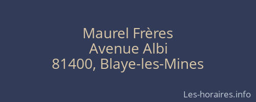Maurel Frères