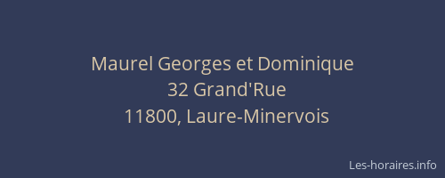 Maurel Georges et Dominique