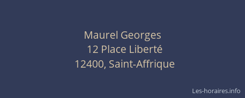 Maurel Georges
