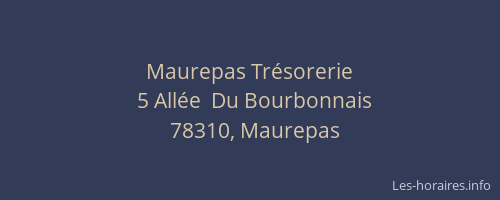 Maurepas Tr&eacute;sorerie