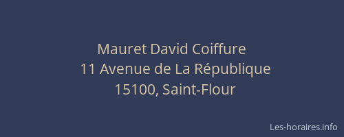 Mauret David Coiffure