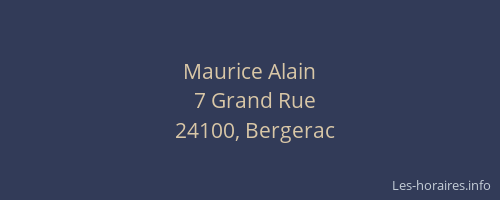 Maurice Alain