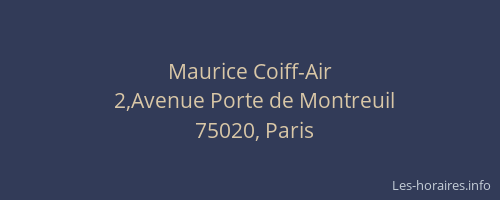 Maurice Coiff-Air
