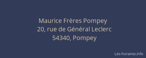 Maurice Frères Pompey