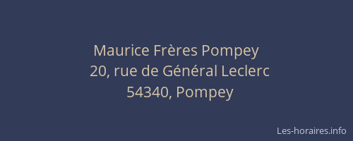 Maurice Fr&egrave;res Pompey