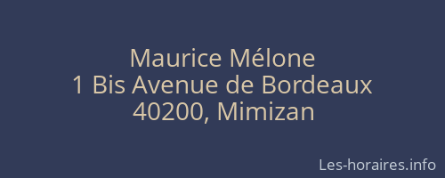 Maurice Mélone