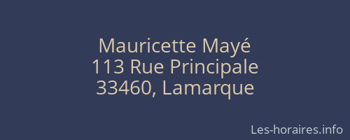 Mauricette Mayé