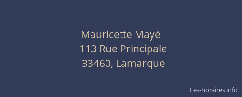 Mauricette Mayé