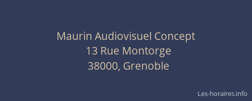 Maurin Audiovisuel Concept