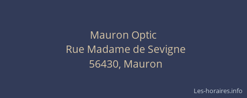 Mauron Optic