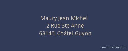 Maury Jean-Michel