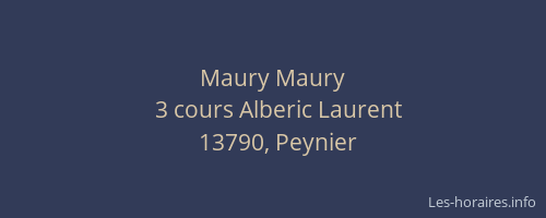 Maury Maury