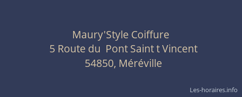 Maury'Style Coiffure