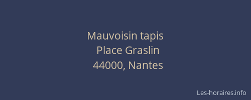 Mauvoisin tapis