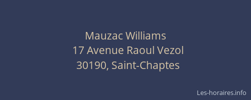 Mauzac Williams