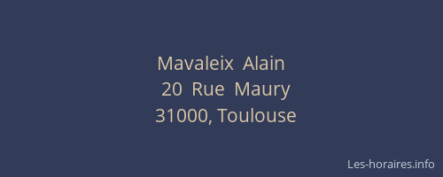 Mavaleix  Alain