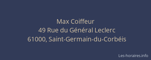 Max Coiffeur