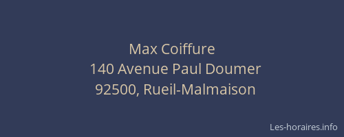 Max Coiffure