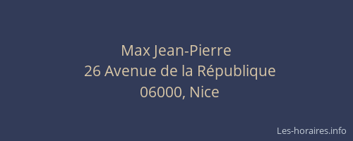 Max Jean-Pierre