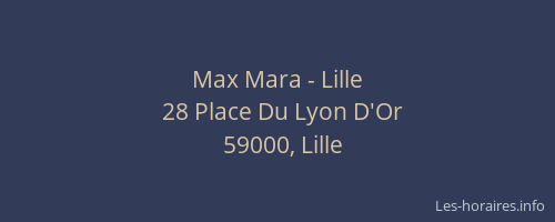Max Mara - Lille