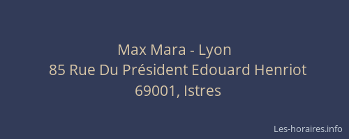 Max Mara - Lyon