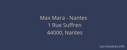 Max Mara - Nantes