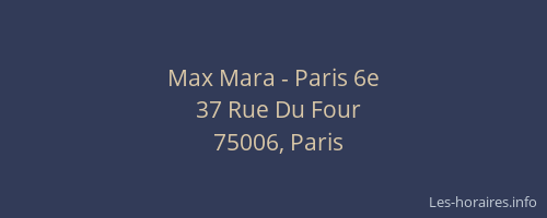 Max Mara - Paris 6e