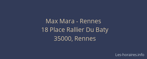 Max Mara - Rennes